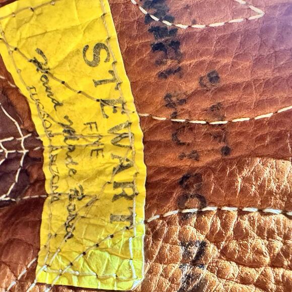 Vintage Stewart Fine Handmade Western Cowboy Boots Men 10D Brown Leather USA main image 8